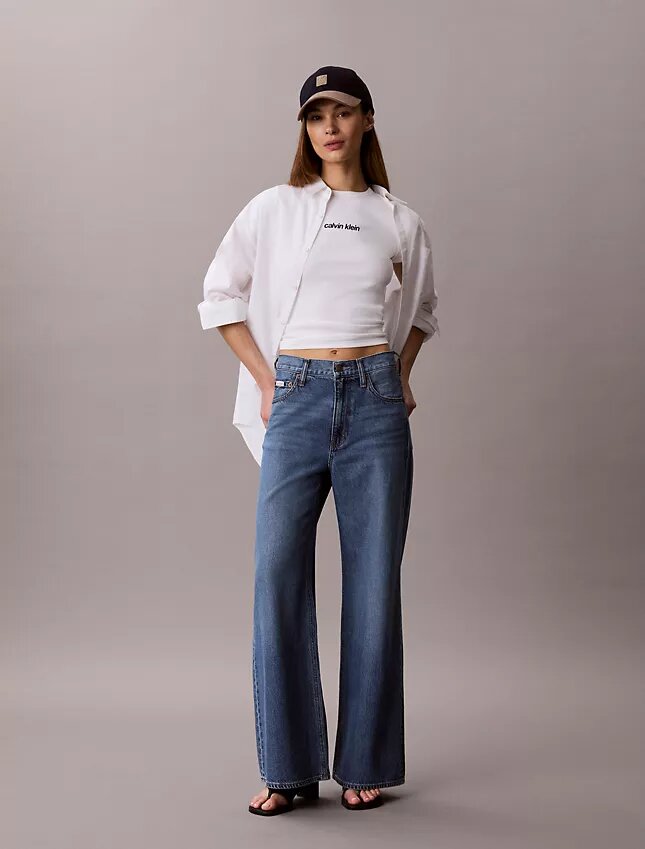 Contour Rib Logo Cropped Tee Contour Rib Logo Cropped Tee