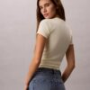 Contour Rib Logo Cropped Tee Contour Rib Logo Cropped Tee