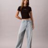 Contour Rib Logo Cropped Tee Contour Rib Logo Cropped Tee