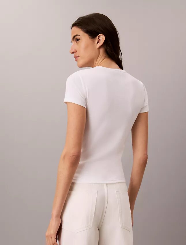 Contour Rib Logo Graphic Slim T-Shirt Contour Rib Logo Graphic Slim T-Shirt