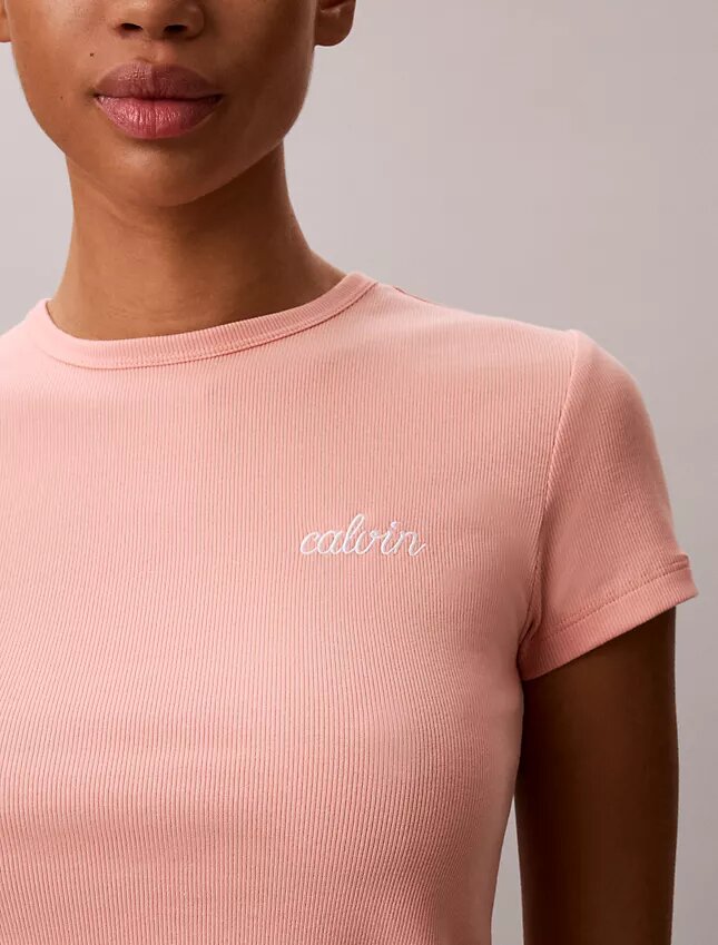 Contour Rib Logo Graphic Slim T-Shirt Contour Rib Logo Graphic Slim T-Shirt