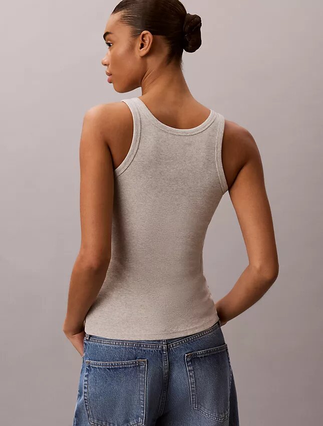 Contour Rib Logo Graphic Tank Top Contour Rib Logo Graphic Tank Top