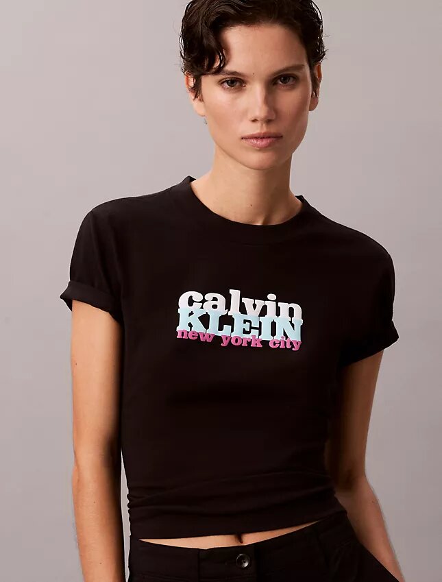 Contrast Logo Graphic Slim T-Shirt Contrast Logo Graphic Slim T-Shirt
