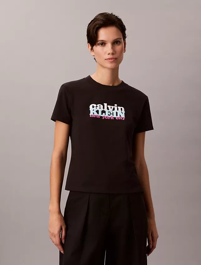 Contrast Logo Graphic Slim T-Shirt Contrast Logo Graphic Slim T-Shirt