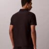 Contrast Piping Quarter Zip Polo Shirt