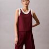 Contrast Trim Relaxed Tank Top