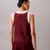 Contrast Trim Relaxed Tank Top