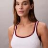 Contrast Trim Rib Tank Top