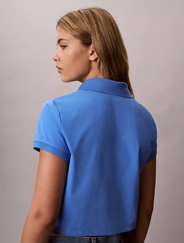 Cooling Jersey Cropped Polo Shirt Cooling Jersey Cropped Polo Shirt