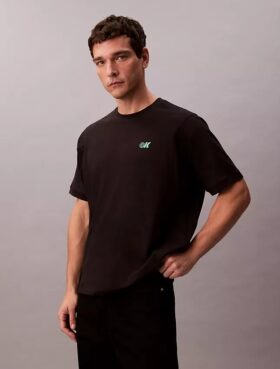 Cooling Pique Logo Graphic Relaxed T-Shirt