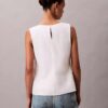 Cotton Asymmetric Drape Sleeveless Top Cotton Asymmetric Drape Sleeveless Top