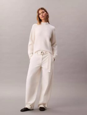 Cotton Belted Pants
