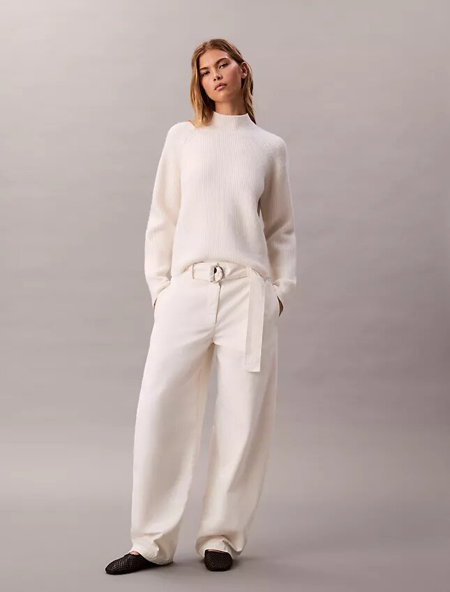 Cotton Belted Pants Cotton Belted Pants