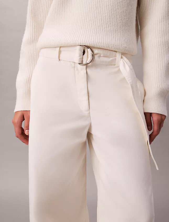 Cotton Belted Pants Cotton Belted Pants