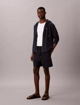 Cotton Blend Boucle Pull-On Shorts