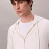 Cotton Blend Boucle Relaxed Hoodie Cotton Blend Boucle Relaxed Hoodie