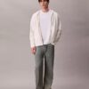 Cotton Blend Boucle Relaxed Hoodie Cotton Blend Boucle Relaxed Hoodie