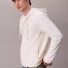 Cotton Blend Boucle Relaxed Hoodie Cotton Blend Boucle Relaxed Hoodie