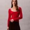 Cotton Blend Classic Scoopneck Sweater Cotton Blend Classic Scoopneck Sweater