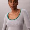 Cotton Blend Classic Scoopneck Sweater