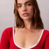 Cotton Blend Classic Scoopneck Sweater Cotton Blend Classic Scoopneck Sweater