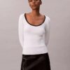 Cotton Blend Classic Scoopneck Sweater Cotton Blend Classic Scoopneck Sweater