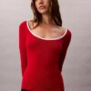 Cotton Blend Classic Scoopneck Sweater Cotton Blend Classic Scoopneck Sweater