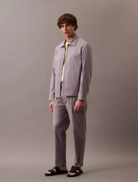 Cotton Blend Classic Zip Shirt Jacket