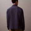 Cotton Blend Classic Zip Shirt Jacket