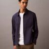 Cotton Blend Classic Zip Shirt Jacket