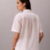 Cotton Blend Relaxed Button-Down Shirt Cotton Blend Relaxed Button-Down Shirt