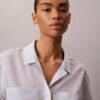 Cotton Blend Relaxed Button-Down Shirt Cotton Blend Relaxed Button-Down Shirt
