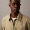 Cotton Blend Zip Classic Shirt Jacket Cotton Blend Zip Classic Shirt Jacket