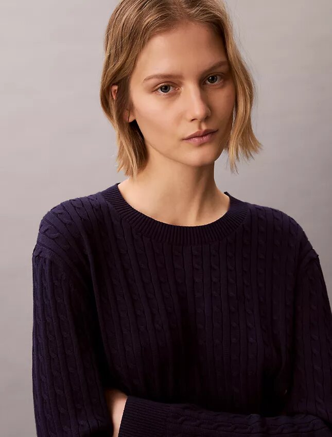 Cotton Cable Knit Sweater Cotton Cable Knit Sweater