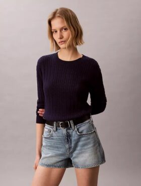 Cotton Cable Knit Sweater