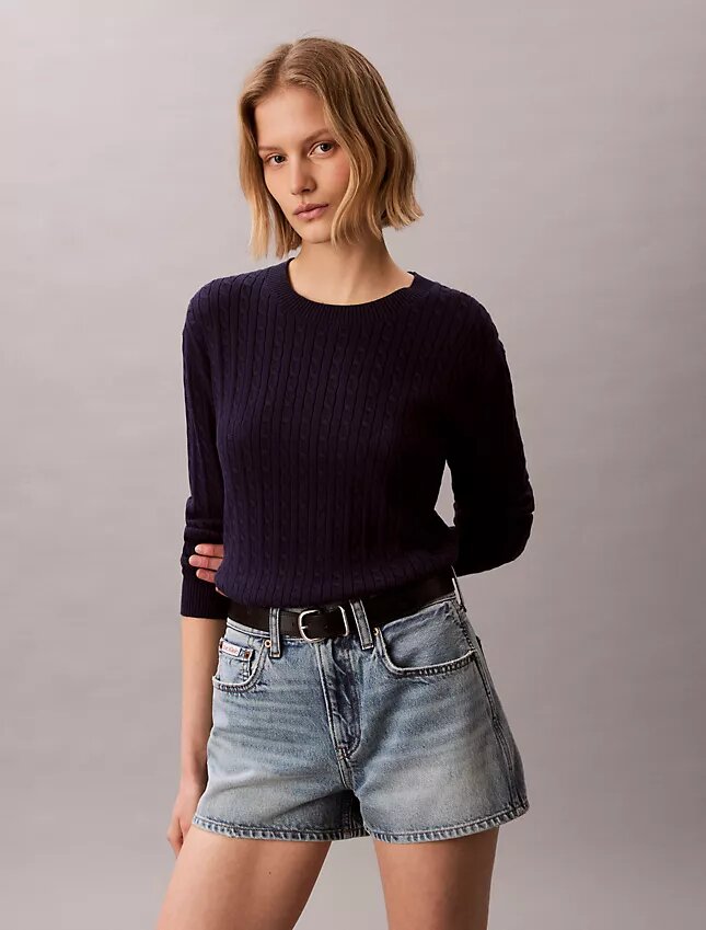 Cotton Cable Knit Sweater Cotton Cable Knit Sweater