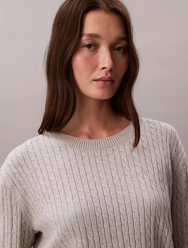 Cotton Cable Knit Sweater Cotton Cable Knit Sweater
