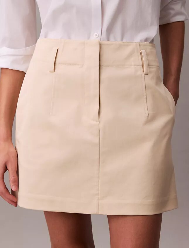 Cotton Chino Mini Skirt Cotton Chino Mini Skirt