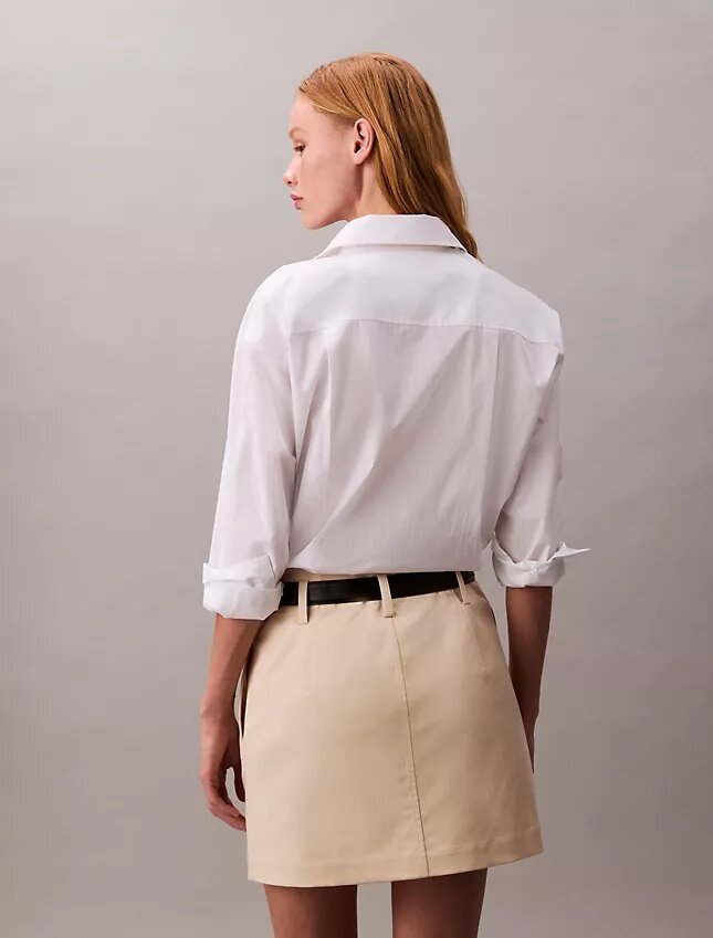 Cotton Chino Mini Skirt Cotton Chino Mini Skirt