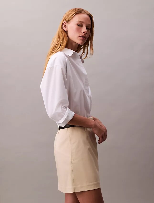 Cotton Chino Mini Skirt Cotton Chino Mini Skirt