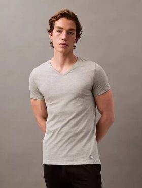 Cotton Classics 3-Pack Classic Fit V-Neck T-Shirt