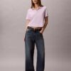 Cotton Contour Rib Polo Tee Cotton Contour Rib Polo Tee