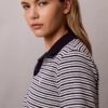 Cotton Contour Rib Polo Tee Cotton Contour Rib Polo Tee