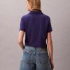 Cotton Contour Rib Polo Tee Cotton Contour Rib Polo Tee