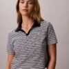 Cotton Contour Rib Polo Tee Cotton Contour Rib Polo Tee