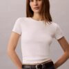 Cotton Contour Rib T-Shirt Cotton Contour Rib T-Shirt