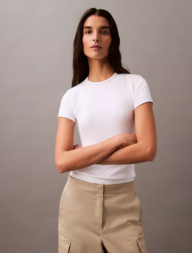 Cotton Contour Rib T-Shirt Cotton Contour Rib T-Shirt