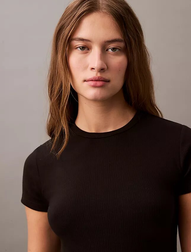 Cotton Contour Rib T-Shirt Cotton Contour Rib T-Shirt