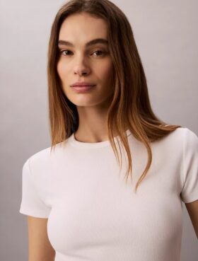 Cotton Contour Rib T-Shirt
