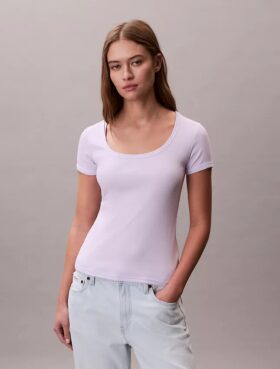 Cotton Contour Rib T-Shirt